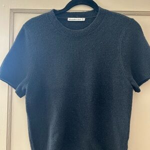 Abercrombie & Fitch Black Short Sleeve Sweater